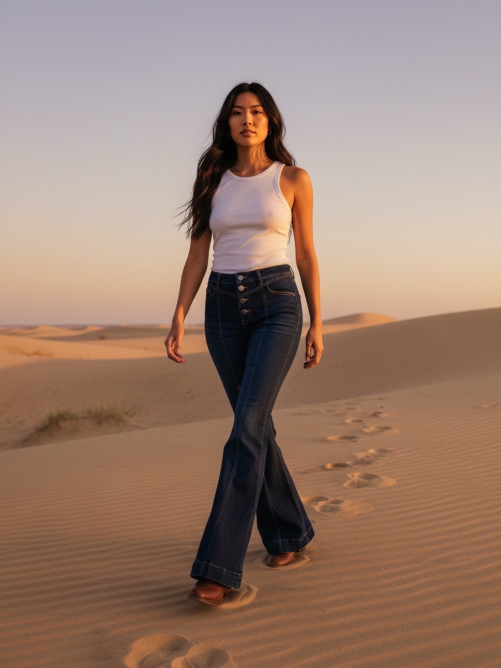 Idyllwind Outlaw High Rise Super Flare Jeans Western Y2K Cowgirl Boho 8 - Picture 3 of 14